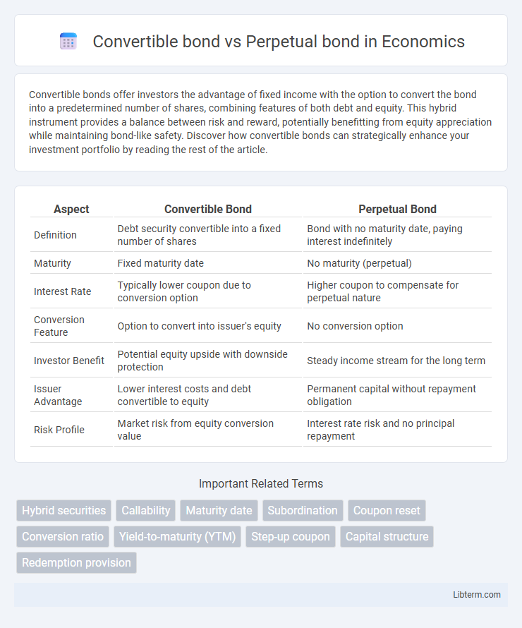 Perpetual bond vs Convertible bond in Economics - What is The Difference?