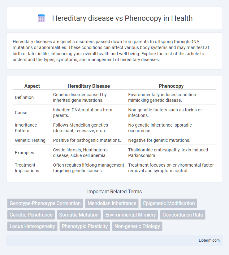 Phenocopy vs Hereditary disease in Health - What is The Difference?