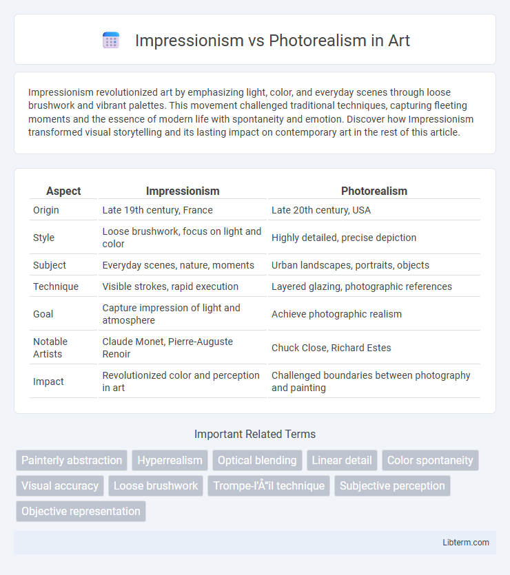 Photorealism vs Impressionism in Art - What is The Difference?