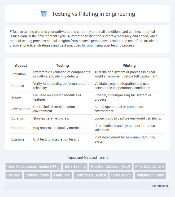 Piloting vs Testing in Engineering - What is The Difference?