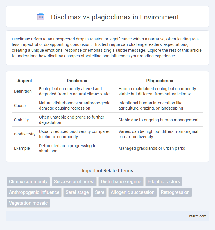 plagioclimax vs Disclimax in Environment - What is The Difference?