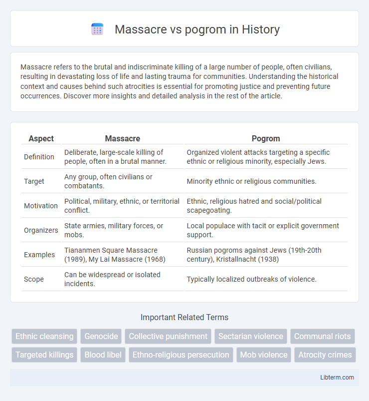 pogrom vs Massacre in History - What is The Difference?