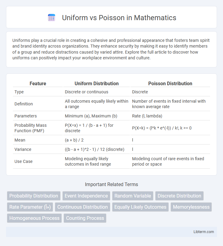Poisson vs Uniform in Mathematics - What is The Difference?