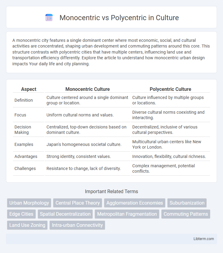 Polycentric vs Monocentric in Culture - What is The Difference?