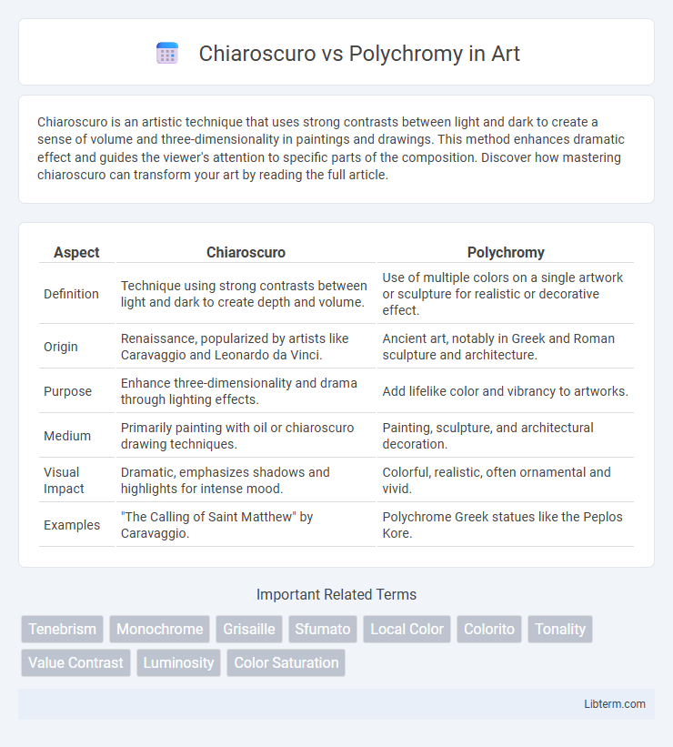 Polychromy vs Chiaroscuro in Art - What is The Difference?