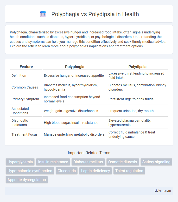 Polydipsia vs Polyphagia in Health - What is The Difference?
