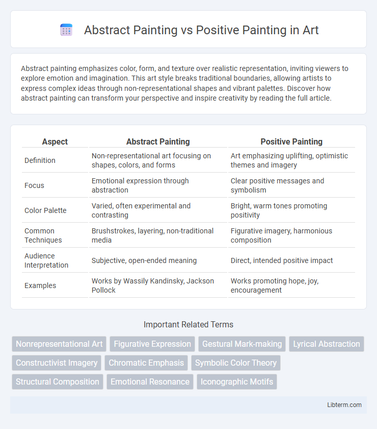 Positive Painting vs Abstract Painting in Art - What is The Difference?