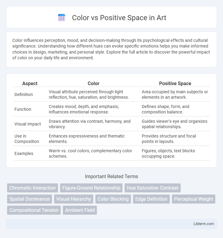 Positive Space vs Color in Art - What is The Difference?