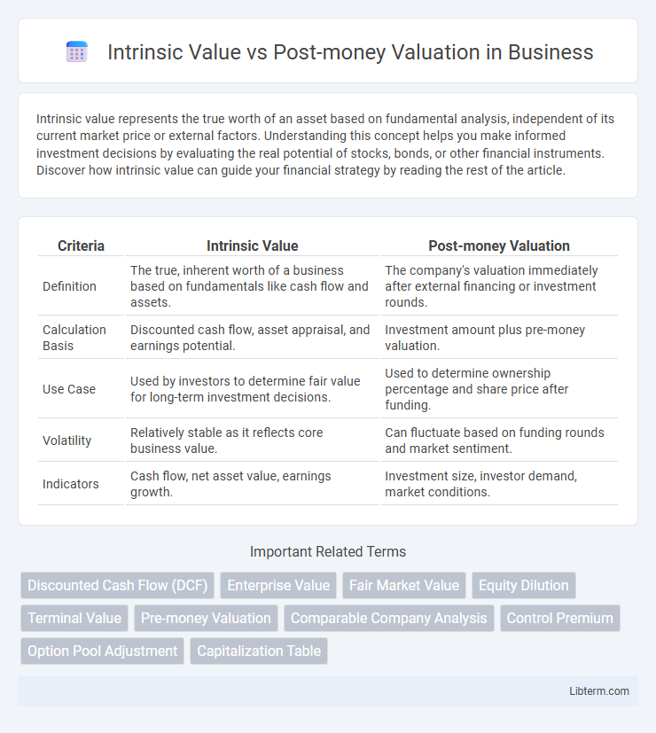Post-money Valuation vs Intrinsic Value in Business - What is The Difference?