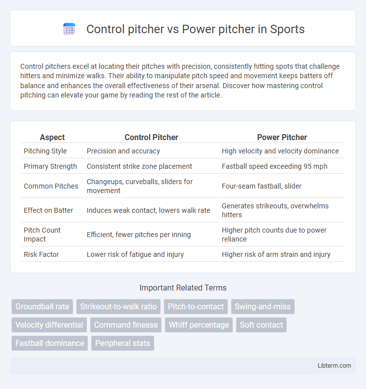 Power pitcher vs Control pitcher in Sports - What is The Difference?