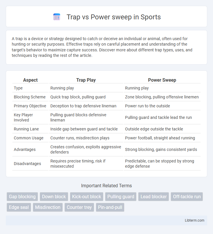 Power sweep vs Trap in Sports - What is The Difference?