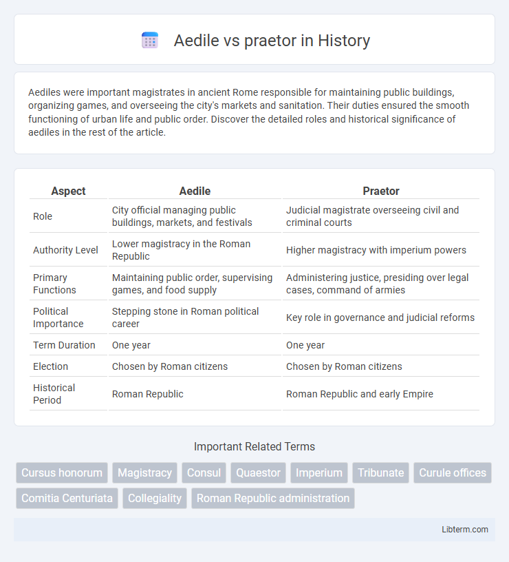 praetor vs Aedile in History - What is The Difference?