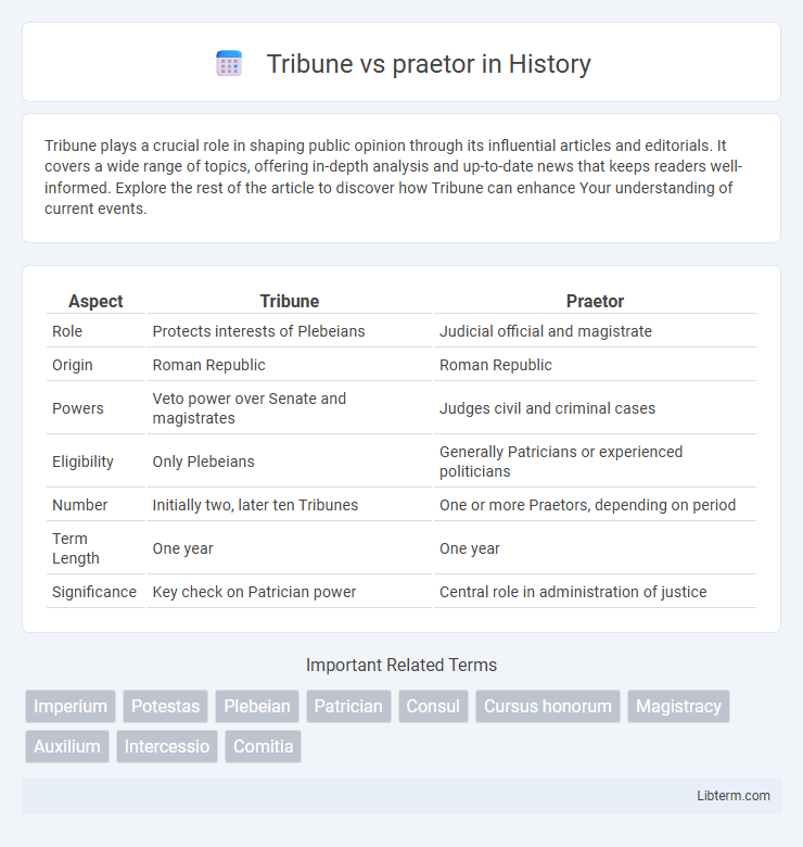 praetor vs Tribune in History - What is The Difference?