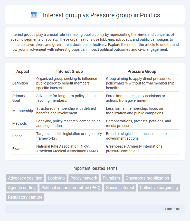 Pressure group vs Interest group in Politics - What is The Difference?