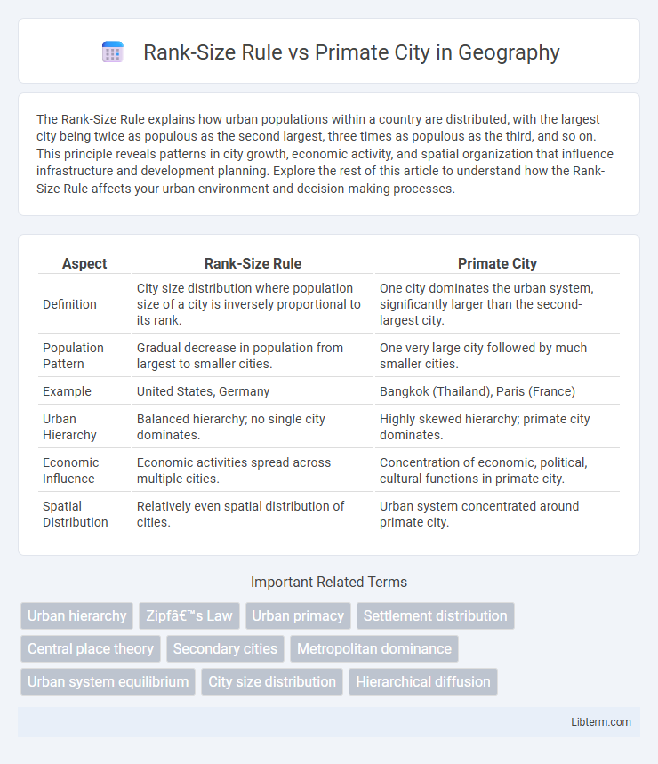 Primate City vs Rank-Size Rule in Geography - What is The Difference?
