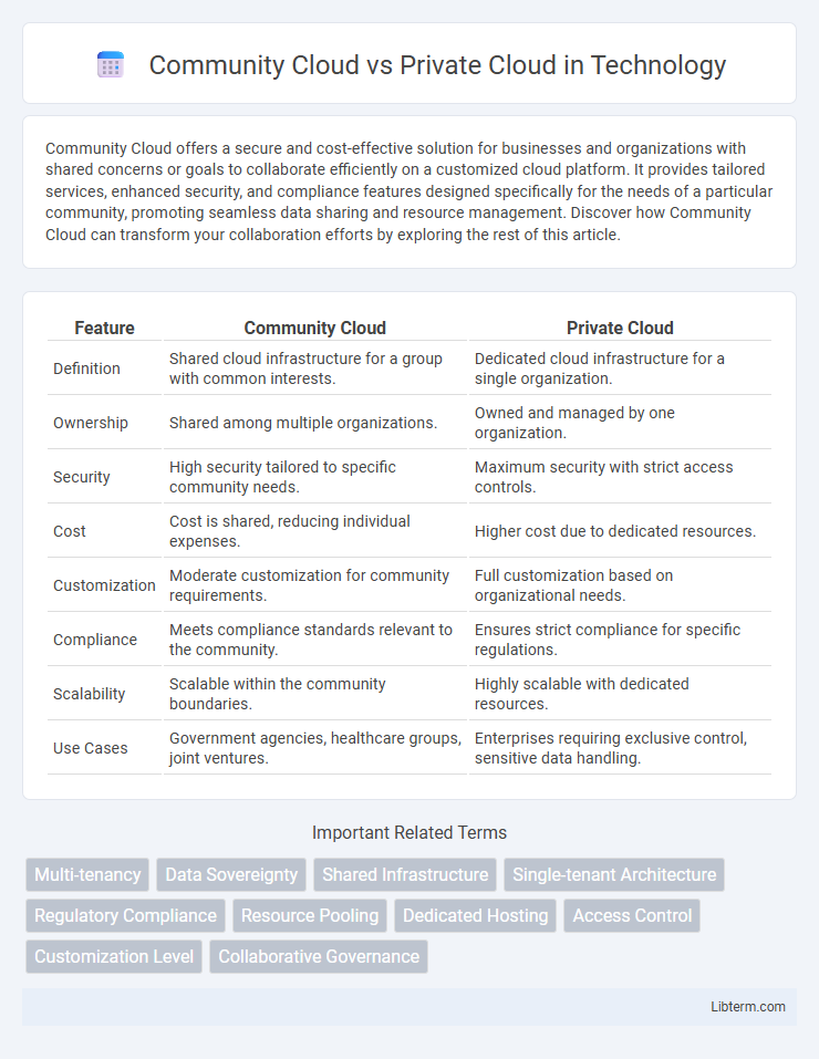 Private Cloud vs Community Cloud in Technology - What is The Difference?