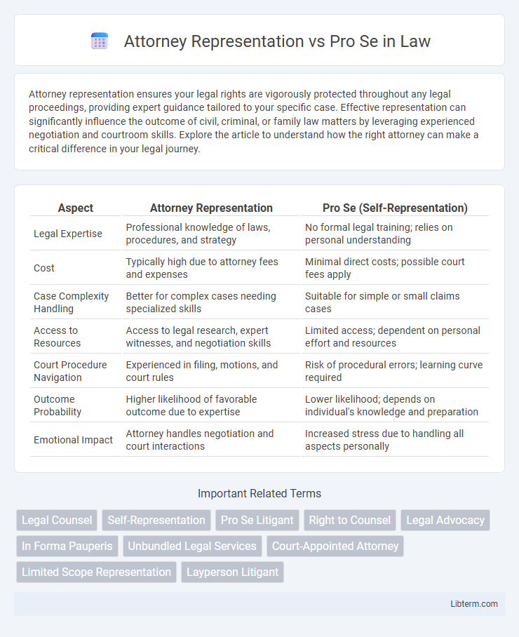 Pro Se vs Attorney Representation in Law - What is The Difference?