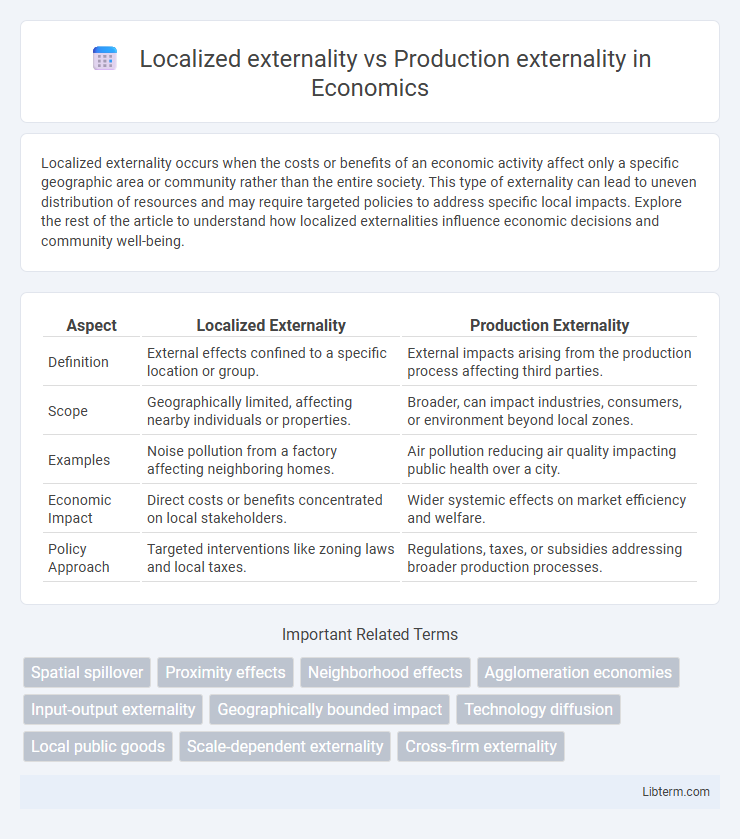 Production externality vs Localized externality in Economics - What is The Difference?