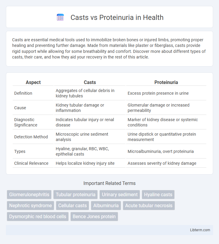 Proteinuria vs Casts in Health - What is The Difference?