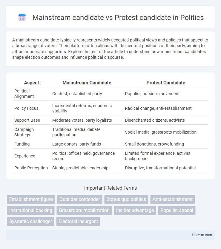 Protest candidate vs Mainstream candidate in Politics - What is The Difference?