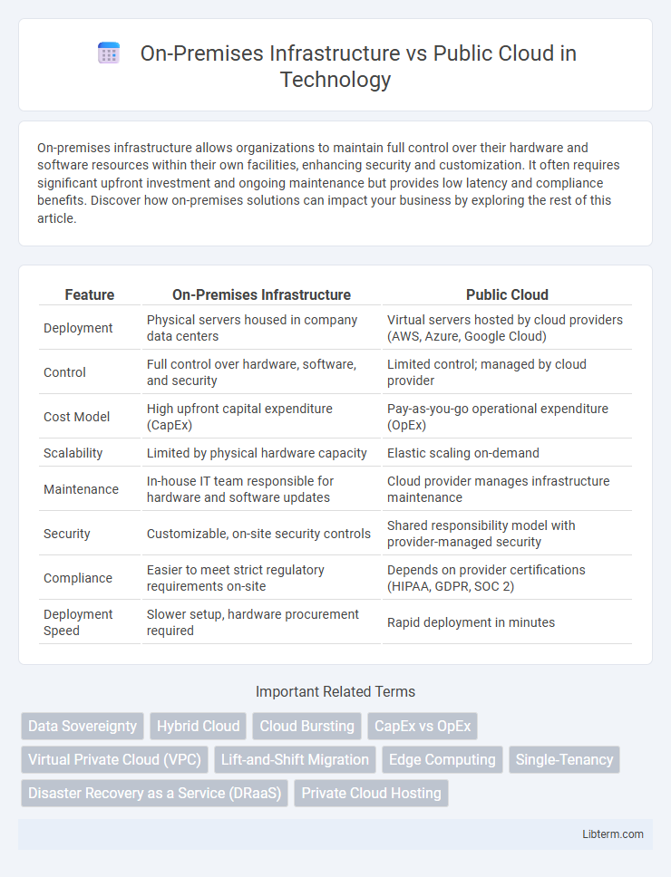 Public Cloud vs On-Premises Infrastructure in Technology - What is The Difference?