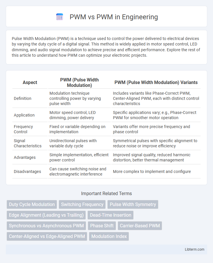 PWM vs PWM in Engineering - What is The Difference?