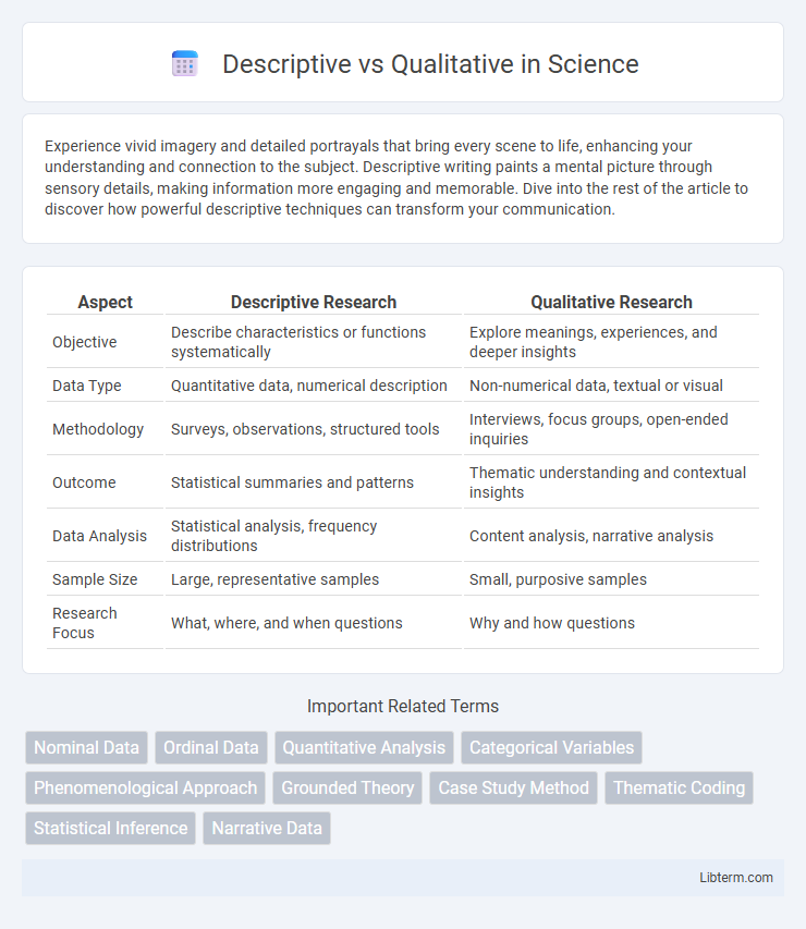 Qualitative vs Descriptive in Science - What is The Difference?