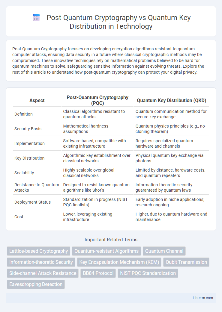 Quantum Key Distribution vs Post-Quantum Cryptography in Technology - What is The Difference?