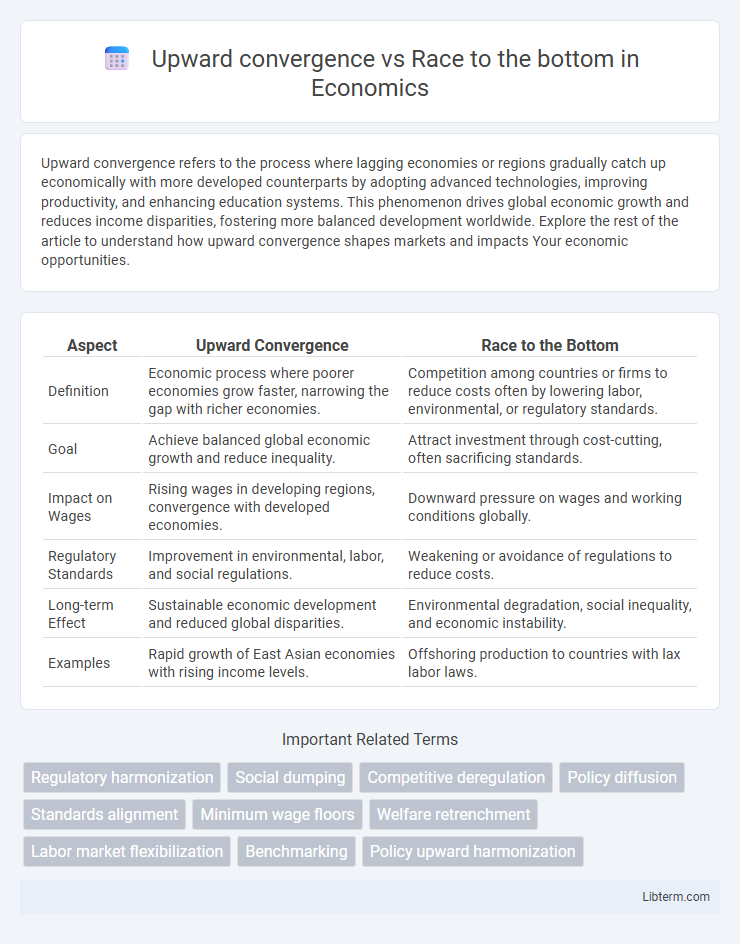 Race to the bottom vs Upward convergence in Economics - What is The Difference?