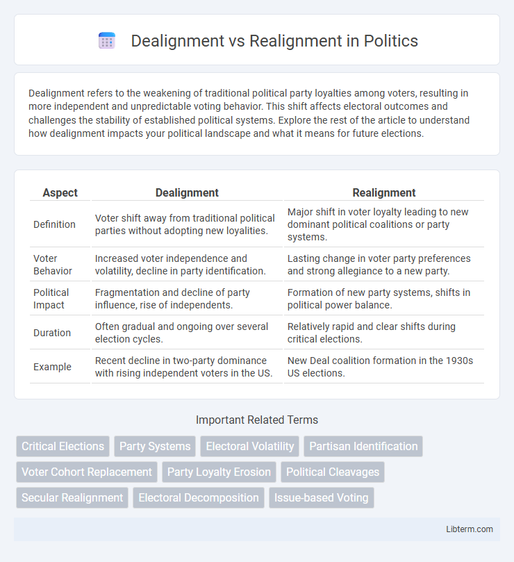 Realignment vs Dealignment in Politics - What is The Difference?