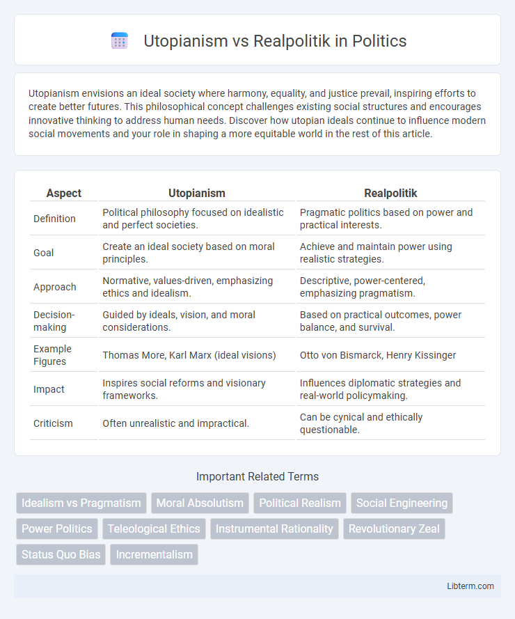 Realpolitik vs Utopianism in Politics - What is The Difference?