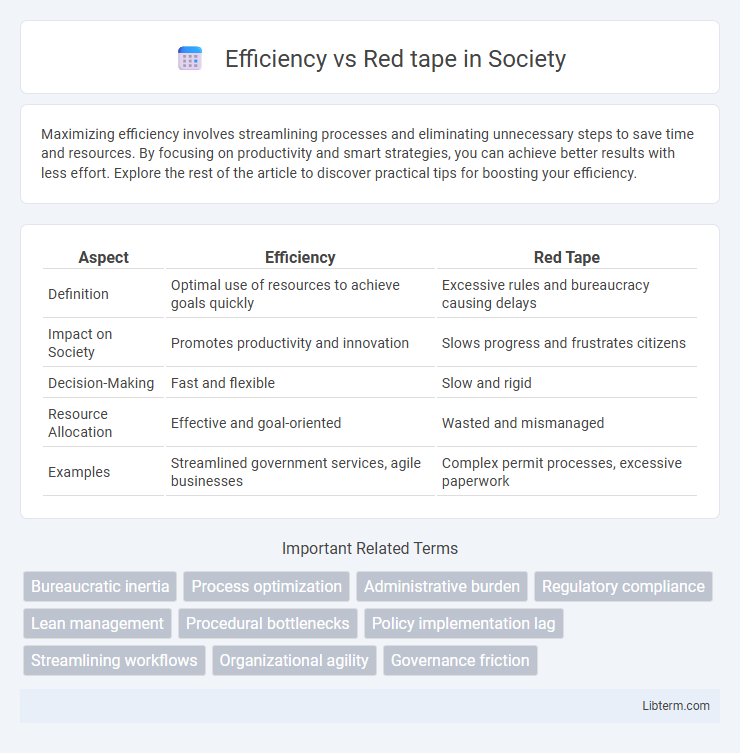 Red tape vs Efficiency in Society - What is The Difference?