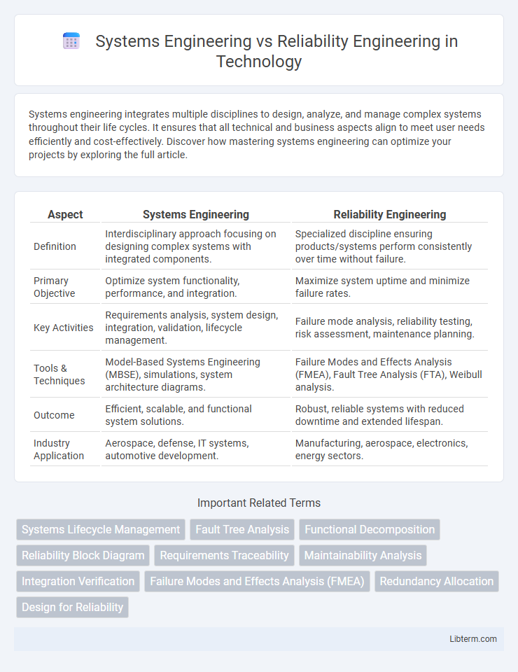 Reliability Engineering vs Systems Engineering in Technology - What is The Difference?
