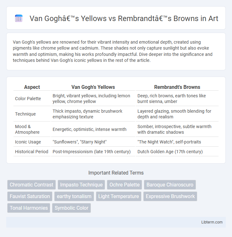 Rembrandt’s Browns vs Van Gogh’s Yellows in Art - What is The Difference?