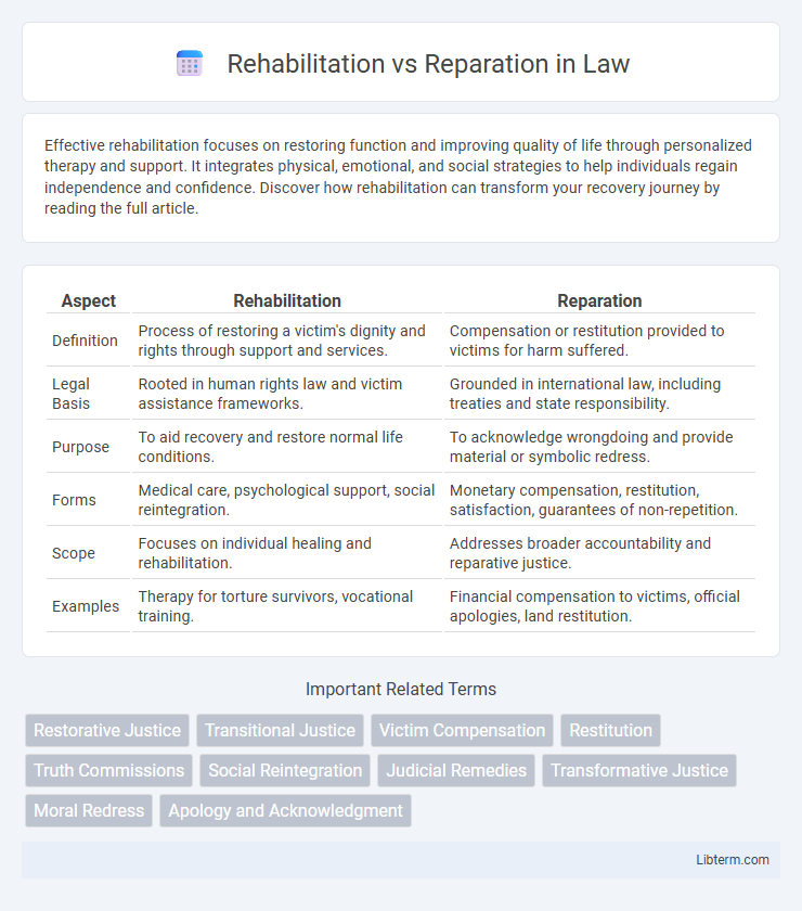 Reparation vs Rehabilitation in Law - What is The Difference?
