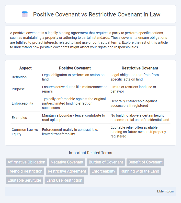 Restrictive Covenant vs Positive Covenant in Law - What is The Difference?