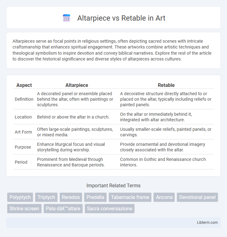 Retable vs Altarpiece in Art - What is The Difference?