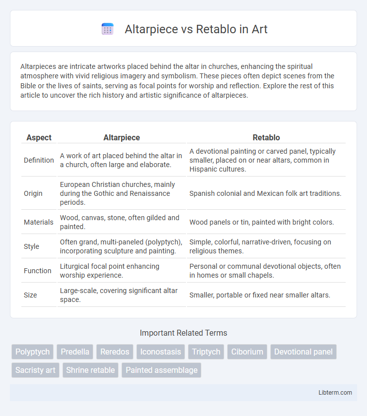 Retablo vs Altarpiece in Art - What is The Difference?