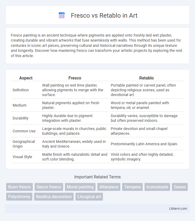 Retablo vs Fresco in Art - What is The Difference?