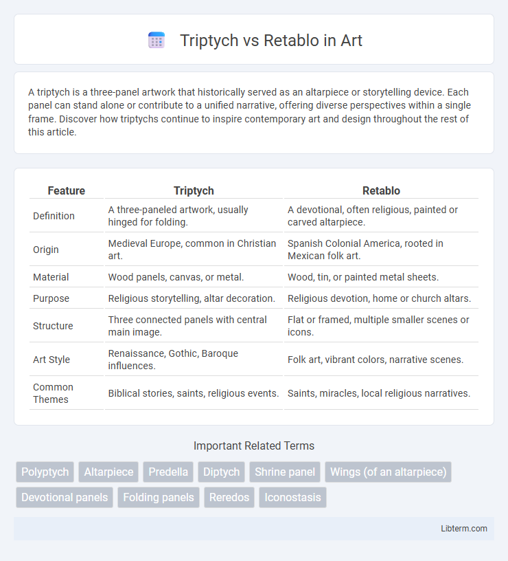 Retablo vs Triptych in Art - What is The Difference?
