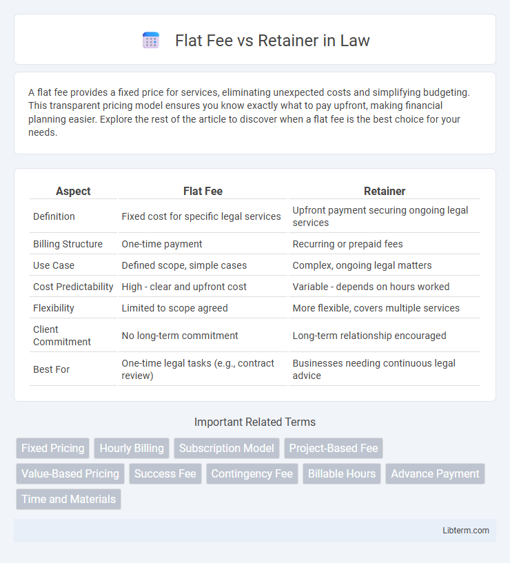 Retainer vs Flat Fee in Law - What is The Difference?