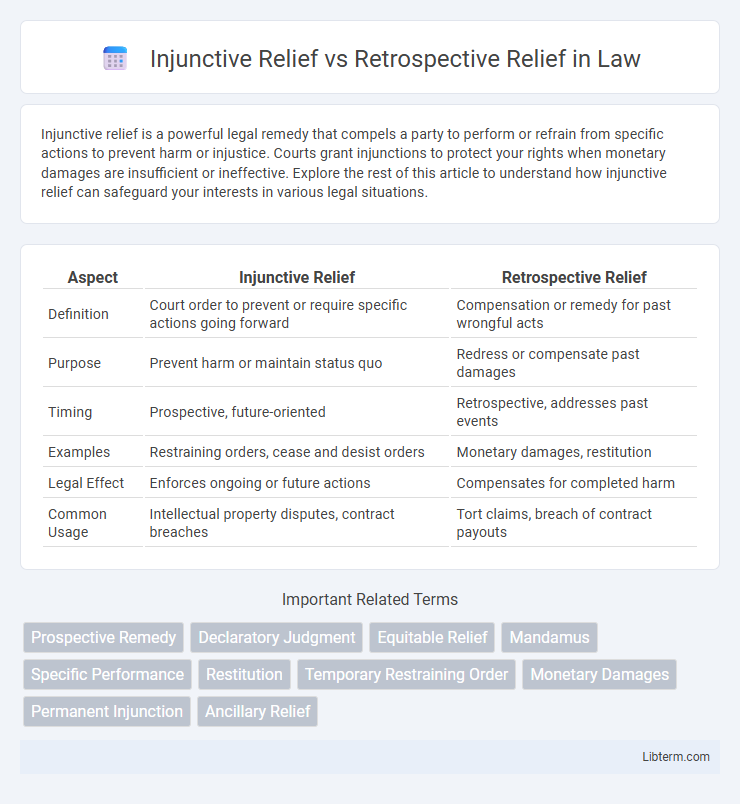 Retrospective Relief vs Injunctive Relief in Law - What is The Difference?