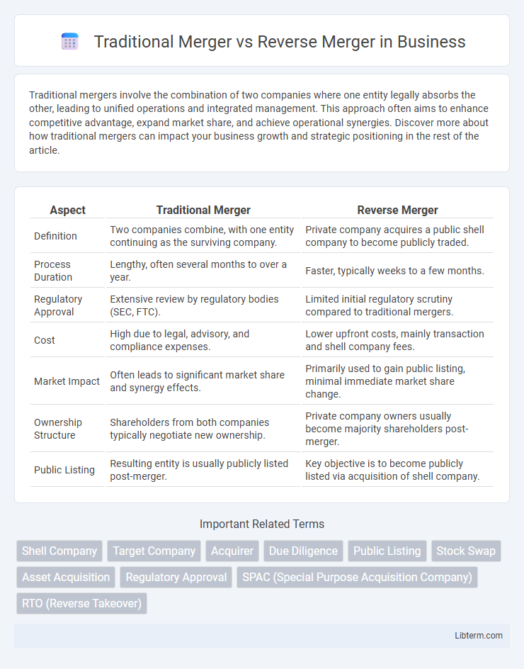 Reverse Merger vs Traditional Merger in Business - What is The Difference?