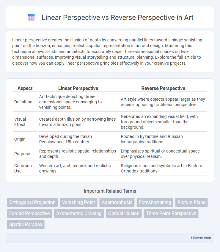 Reverse Perspective vs Linear Perspective in Art - What is The Difference?