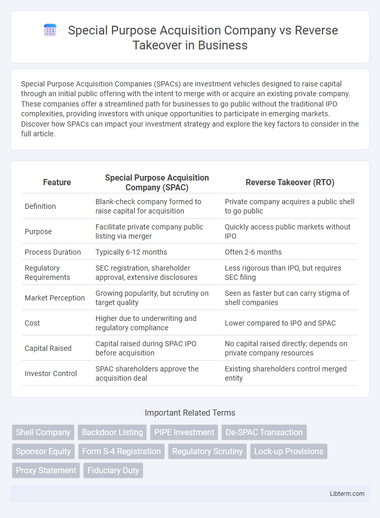 Reverse Takeover vs Special Purpose Acquisition Company in Business - What is The Difference?