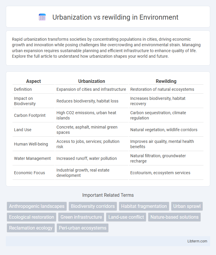 rewilding vs Urbanization in Environment - What is The Difference?
