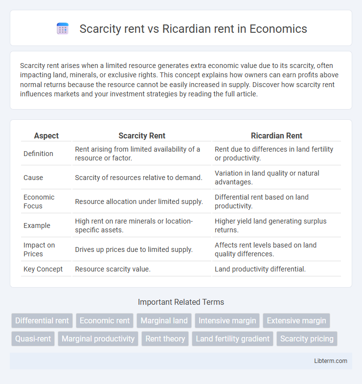 Ricardian rent vs Scarcity rent in Economics - What is The Difference?