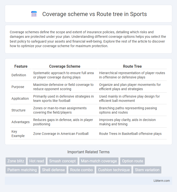 Route tree vs Coverage scheme in Sports - What is The Difference?