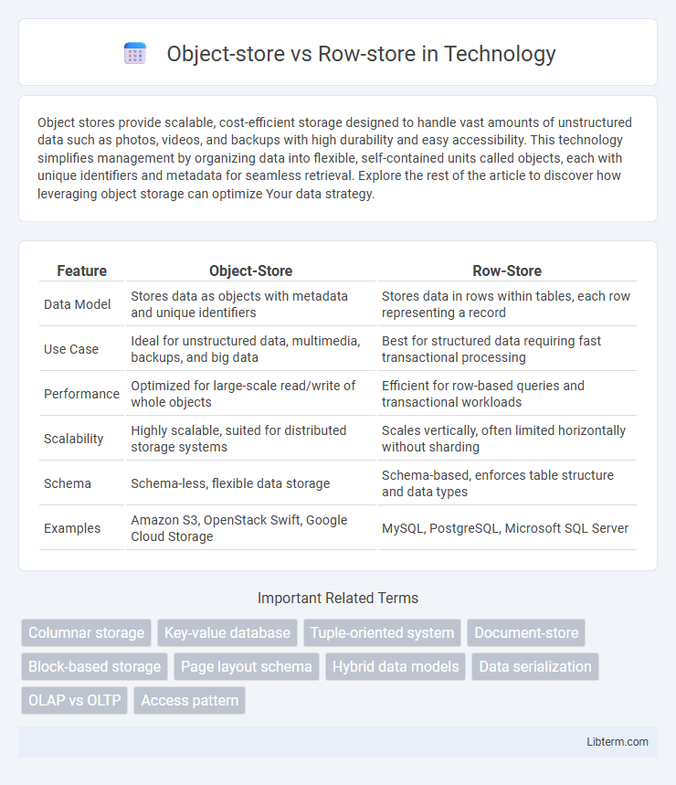 Row-store vs Object-store in Technology - What is The Difference?