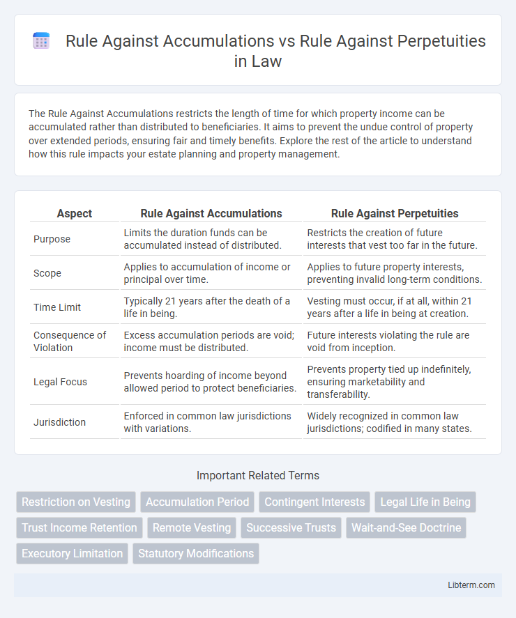 Rule Against Perpetuities vs Rule Against Accumulations in Law - What is The Difference?